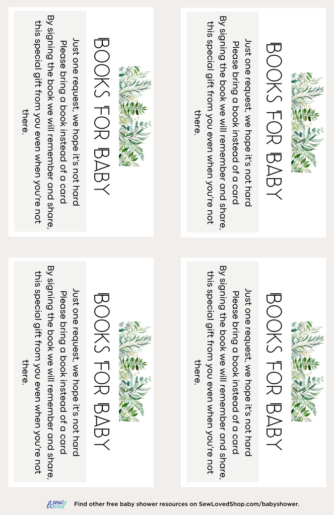 Baby Shower: Books For Baby