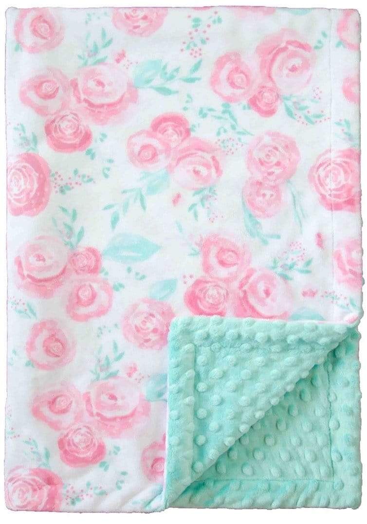 Custom baby blankets with name Silver Mighty Jungle minky baby blanket