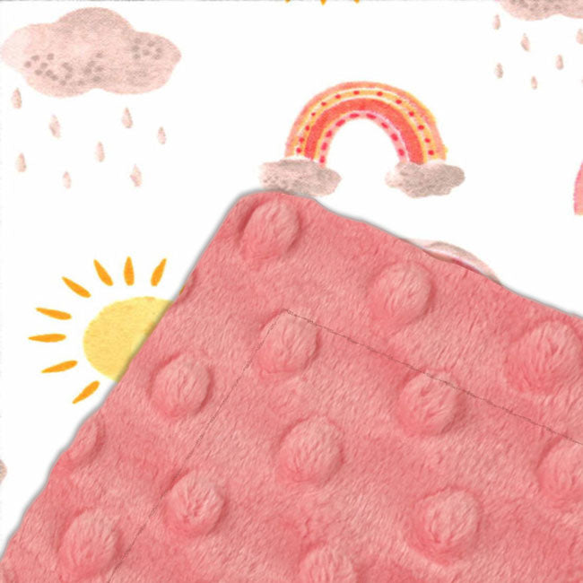 Custom baby blankets with name Orange Construction