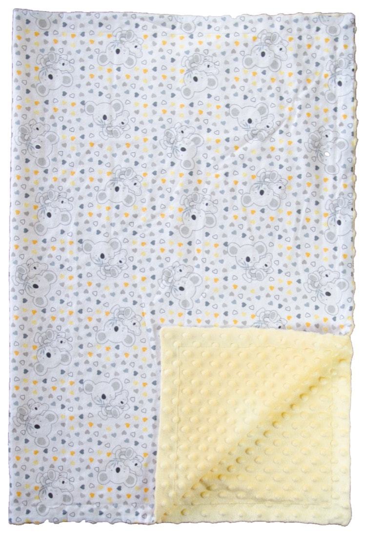 Custom baby blankets with name Orange Construction customize baby blanket