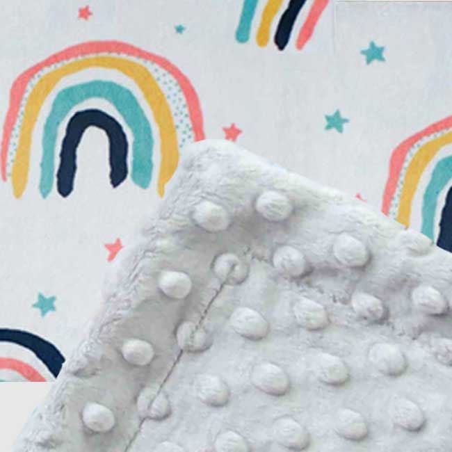 Custom baby blankets with name Silver Dimple Cuddle / E-I-E-I-O / Infant (28"x40")