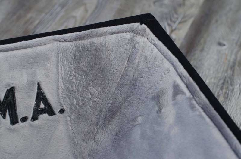 Custom baby blankets with name USMA Cat customized blankets