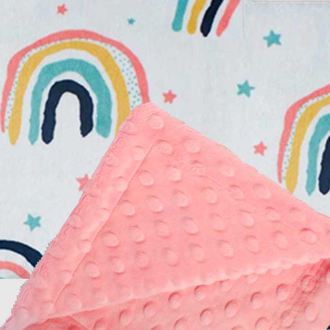 Custom baby blankets with name Silver Dimple Cuddle / E-I-E-I-O / Infant (28"x40")