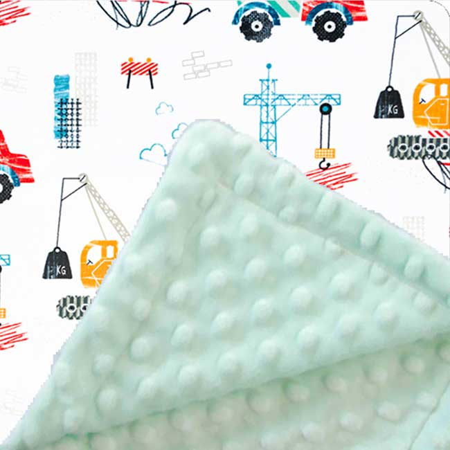 Custom baby blankets with name Silver Dimple Cuddle / E-I-E-I-O / Infant (28"x40")