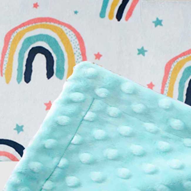 Custom baby blankets with name Silver Dimple Cuddle / E-I-E-I-O / Infant (28"x40")