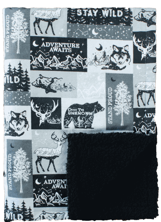 Custom baby blankets with name Orange Construction personalized handmade baby quilts for sale