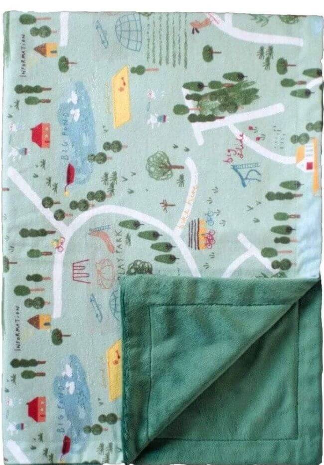 Custom baby blankets with name Orange Construction customize blankets