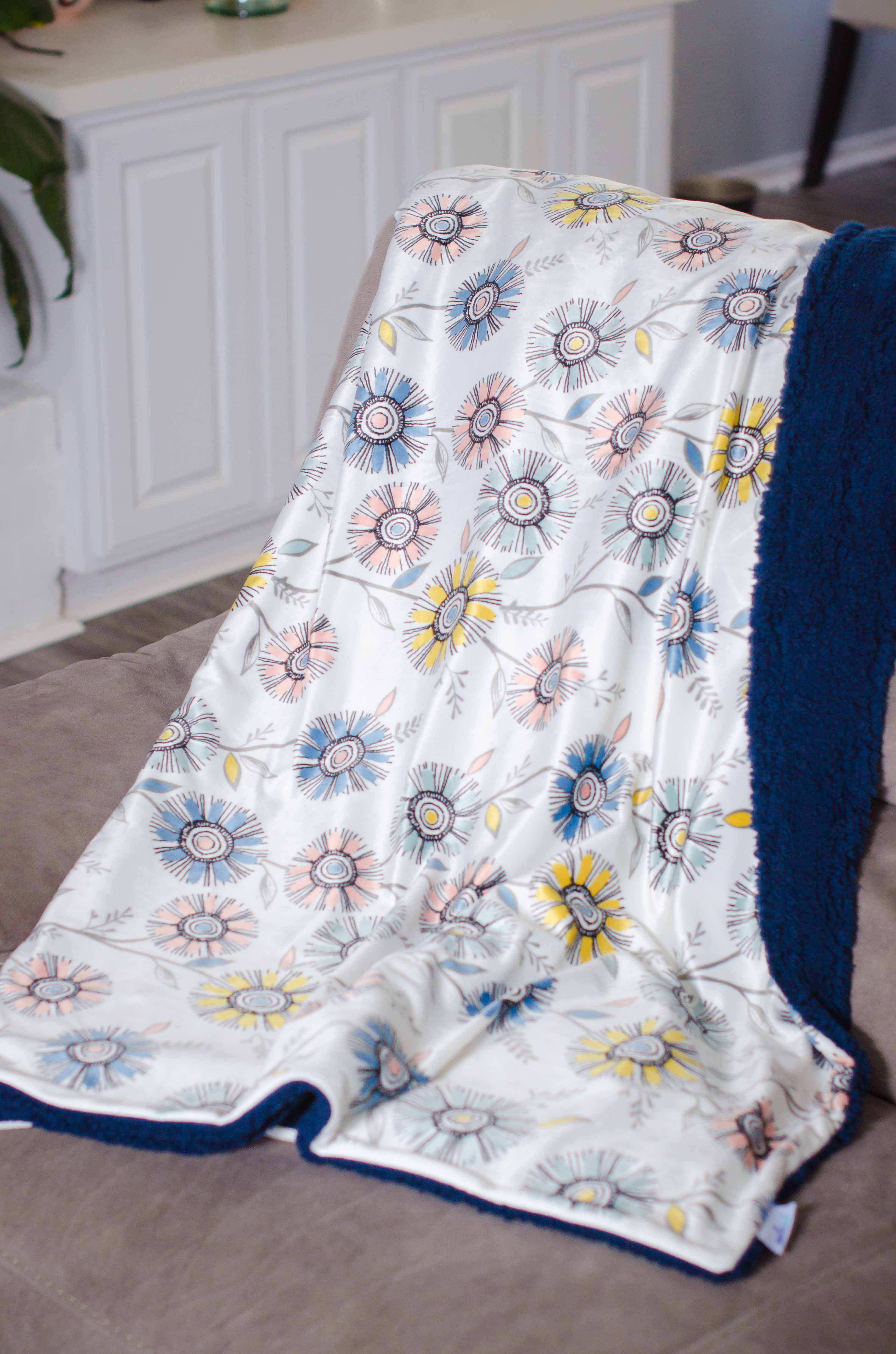 Custom baby blankets with name Coral Dimple Cuddle dimpled cuddle blanket