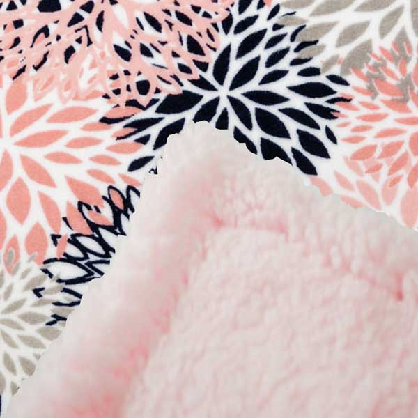 Custom baby blankets with name Coral Dimple Cuddle customized blankets