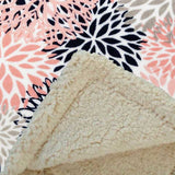 Coral Blooms Double Cuddle Throw Blanket