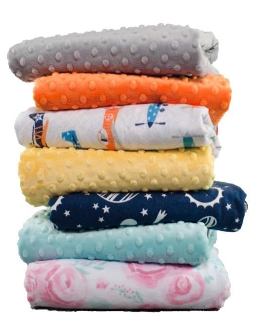 Custom baby blankets with name Silver Dimple Cuddle / E-I-E-I-O / Infant (28"x40") custom made baby blankets