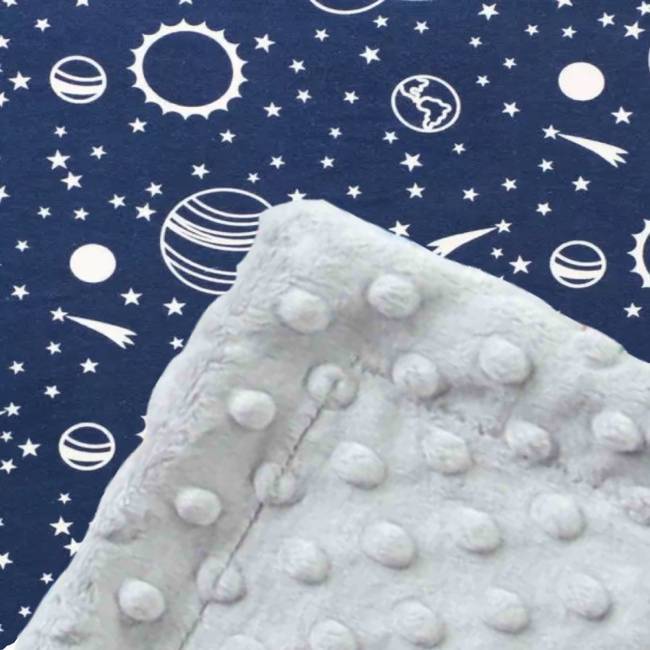 Custom baby blankets with name Silver Dimple Cuddle / E-I-E-I-O / Infant (28"x40") minky baby blanket