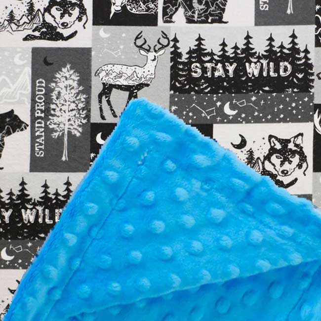 Custom baby blankets with name Silver Dimple Cuddle / E-I-E-I-O / Infant (28"x40")