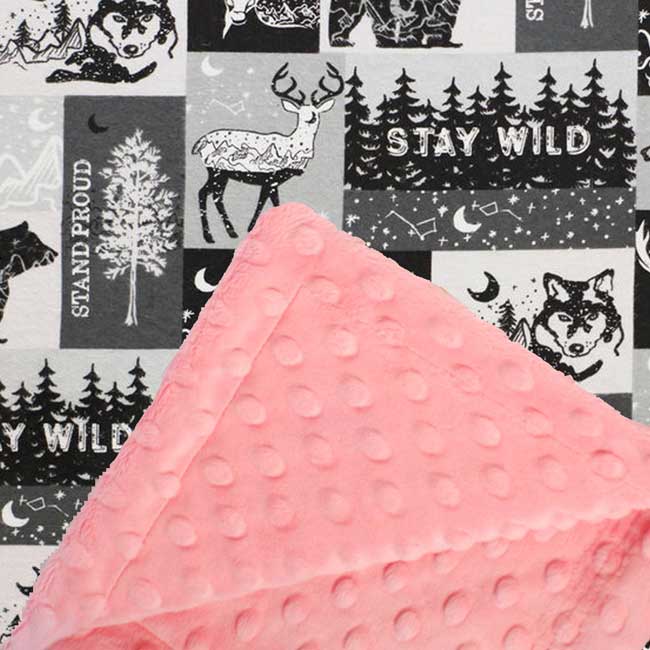 Custom baby blankets with name Silver Dimple Cuddle / E-I-E-I-O / Infant (28"x40")