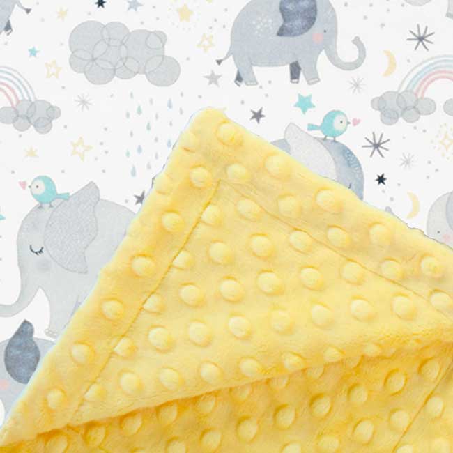 Custom baby blankets with name Silver Dimple Cuddle / E-I-E-I-O / Infant (28"x40")