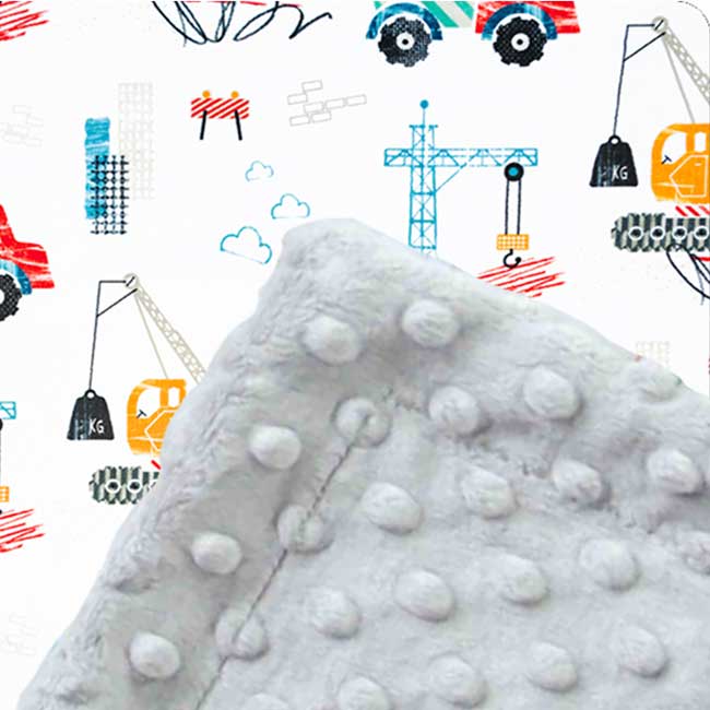 Custom baby blankets with name Silver Dimple Cuddle / E-I-E-I-O / Infant (28"x40") embroidered blankets for babies