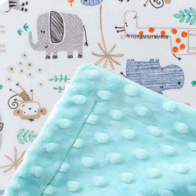 Custom baby blankets with name Silver Dimple Cuddle / E-I-E-I-O / Infant (28"x40") custom baby blankets with name