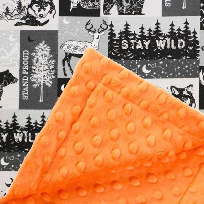 Custom baby blankets with name Silver Dimple Cuddle / E-I-E-I-O / Infant (28"x40") custom handmade baby blanket