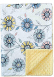 Circle Flower Minky Throw Blanket
