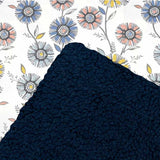Circle Flower Minky Throw Blanket
