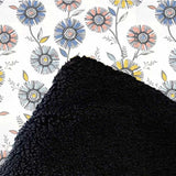 Circle Flower Minky Throw Blanket