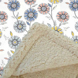 Circle Flower Minky Throw Blanket