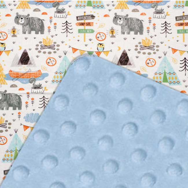 Custom baby blankets with name Silver Dimple Cuddle / E-I-E-I-O / Infant (28"x40") baby shower gift