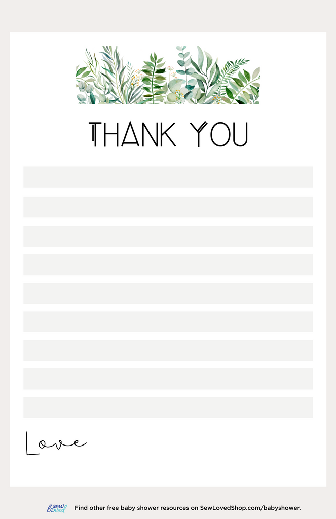 Baby Shower: Thank You Cards