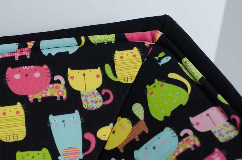 Custom baby blankets with name Colorful Cat shannon cuddle blanket