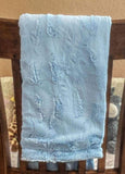 Customized Minky Blanket Baby Blue SK8 Monsters Double Cuddle