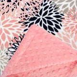 Coral Blooms Double Cuddle Throw Blanket