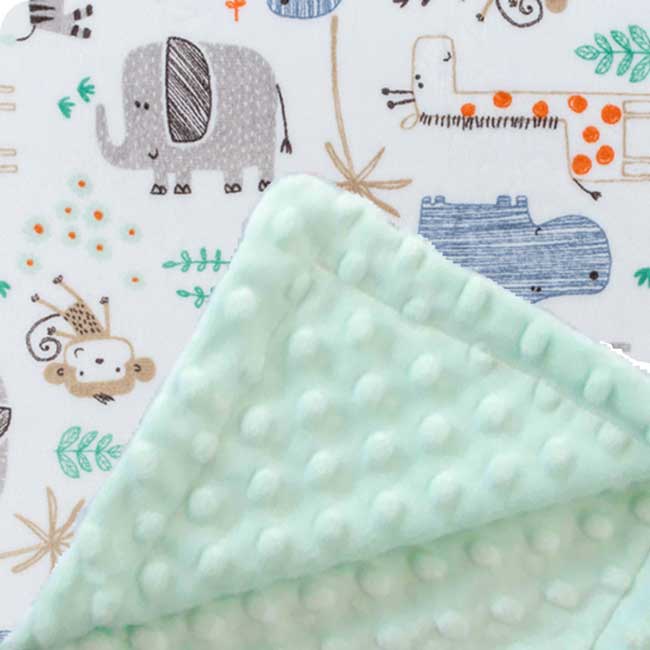 Custom baby blankets with name Silver Dimple Cuddle / E-I-E-I-O / Infant (28"x40") 