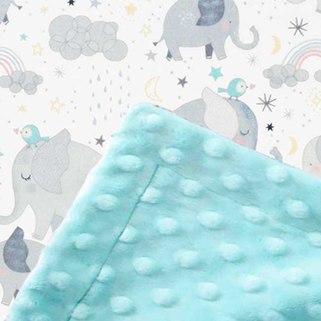 Custom baby blankets with name Silver Dimple Cuddle / E-I-E-I-O / Infant (28"x40") 
