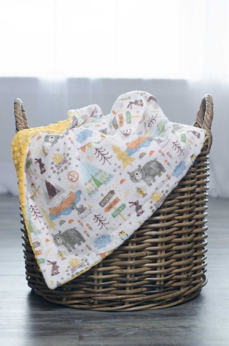 Custom baby blankets with name Newborn (27"x27") customized blankets