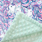 Customized Minky Baby Blanket Dimple Cuddle Baby Blanket