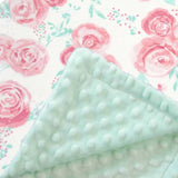 Customized Minky Baby Blanket Dimple Cuddle Baby Blanket
